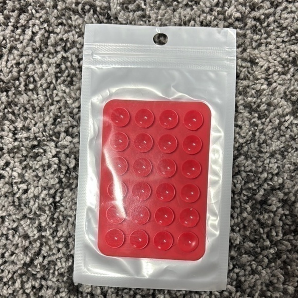 Red Adhesive Bumper Pads